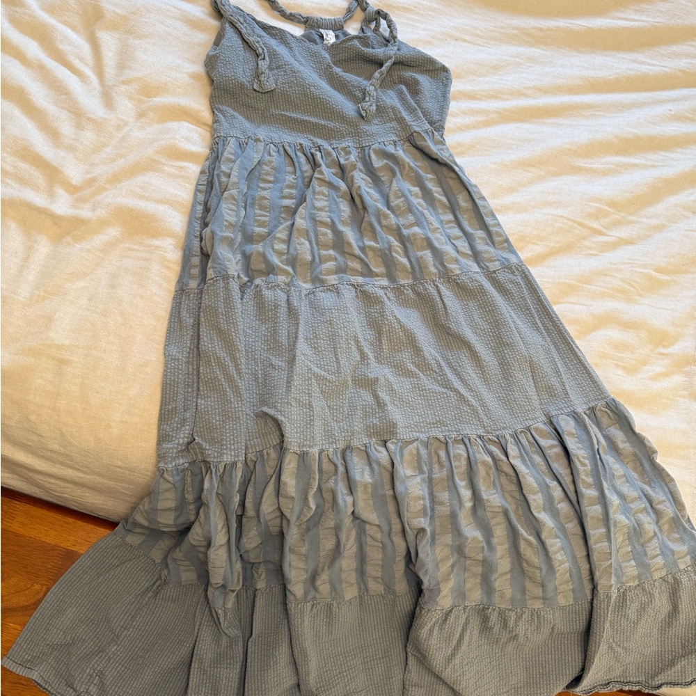 Elegant Blue Maxi Dress